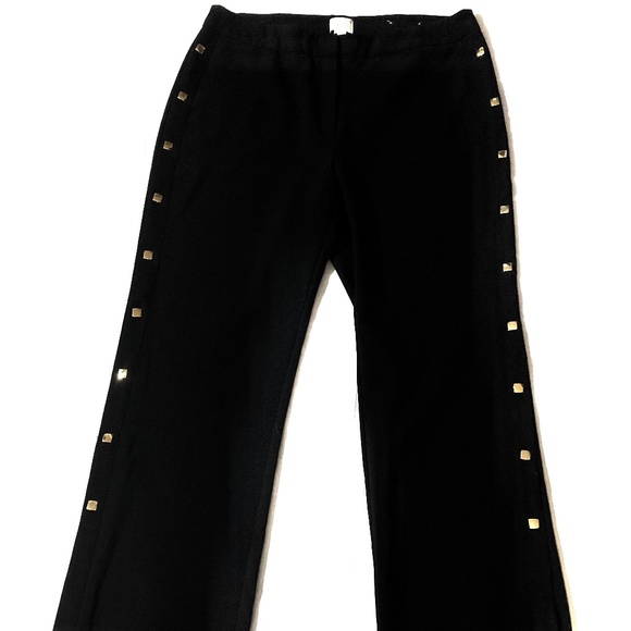 EUC Chico’s Wide Leg Gold Studded Dress Pants - Picture 2 of 10